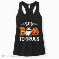 Say Boo To Drugs Red Ribbon Week Awareness Funny Halloween Women's Tank Top thumb 0