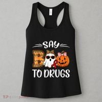 Say Boo To Drugs Red Ribbon Week Awareness Funny Halloween Women's Tank Top thumb 3