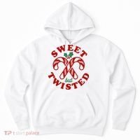 Sweet But Twisted Candy Canes Christmas Holiday Hoodie thumb 0
