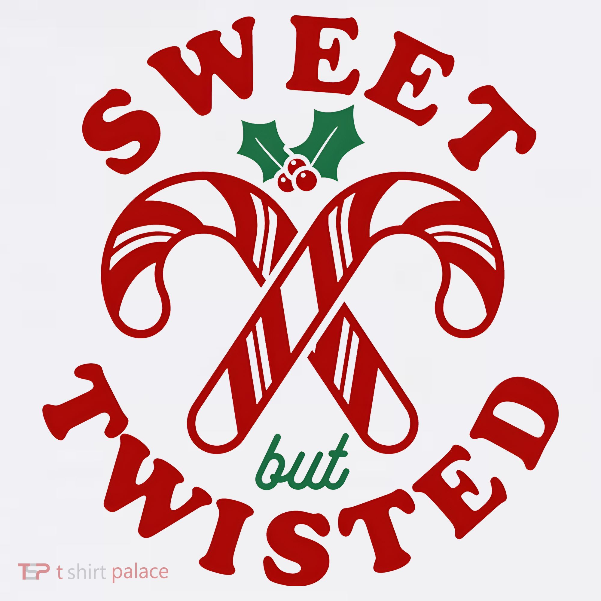 Sweet But Twisted Candy Canes Christmas Holiday Hoodie