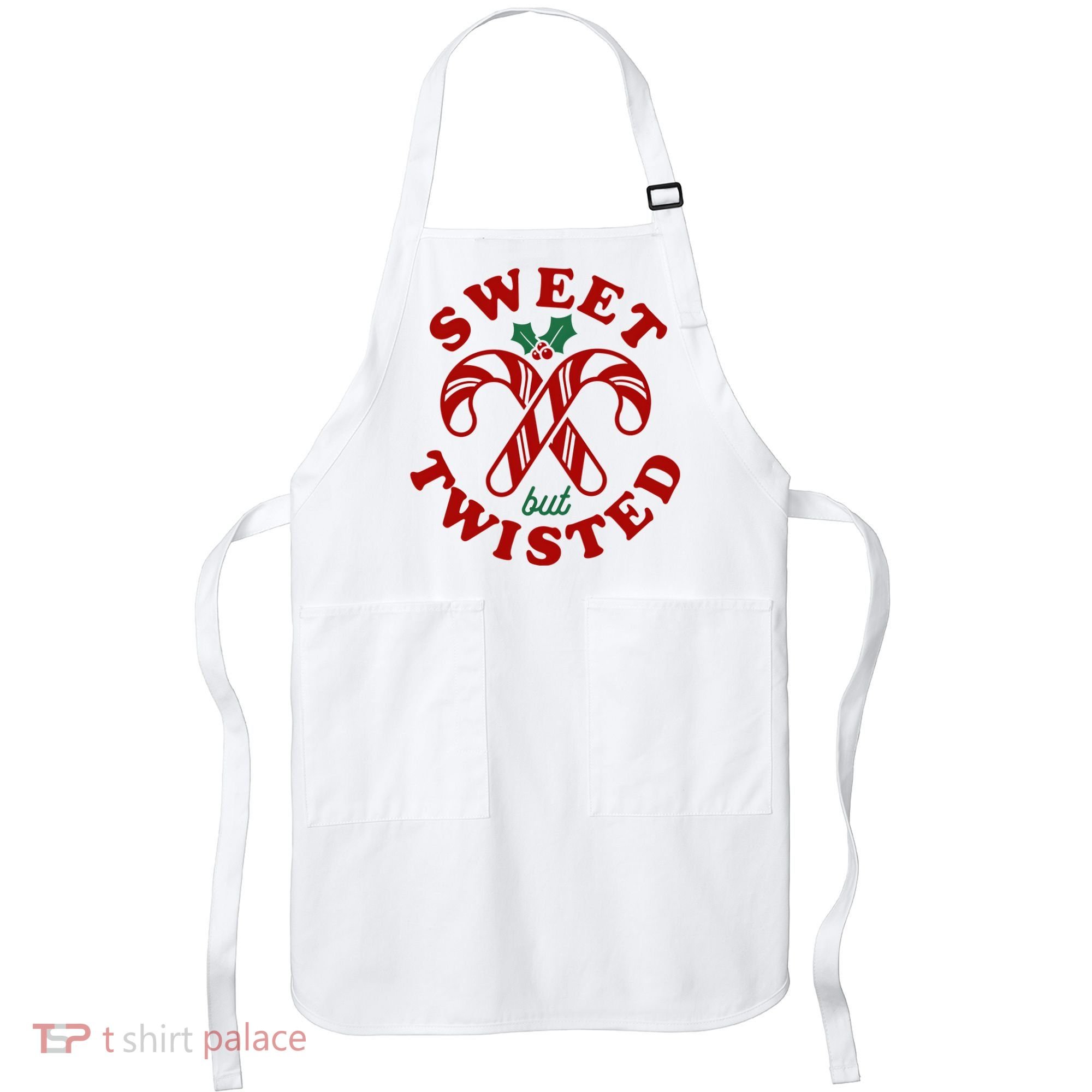 Sweet But Twisted Candy Canes Christmas Holiday Apron