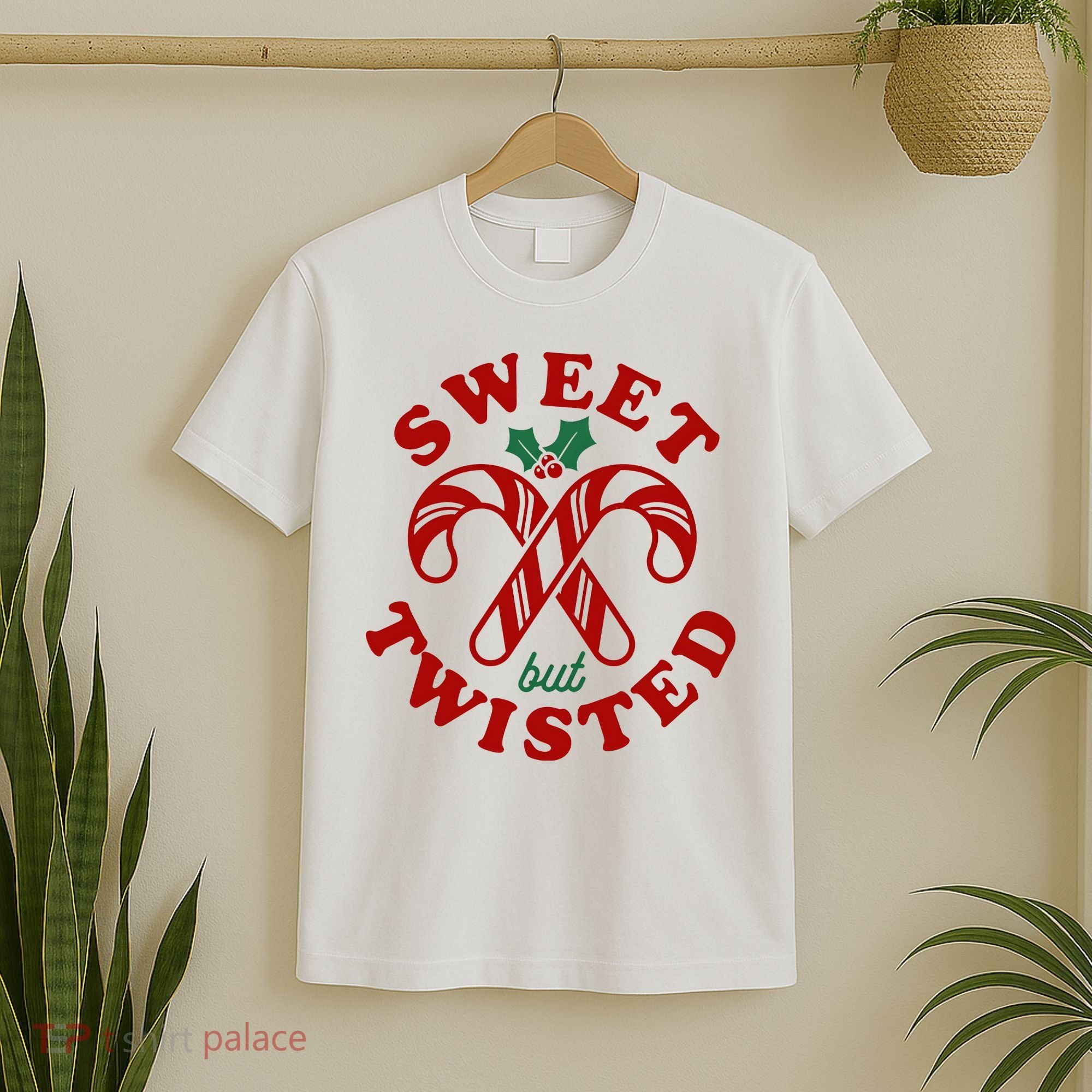 Sweet But Twisted Candy Canes Christmas Holiday T-Shirt