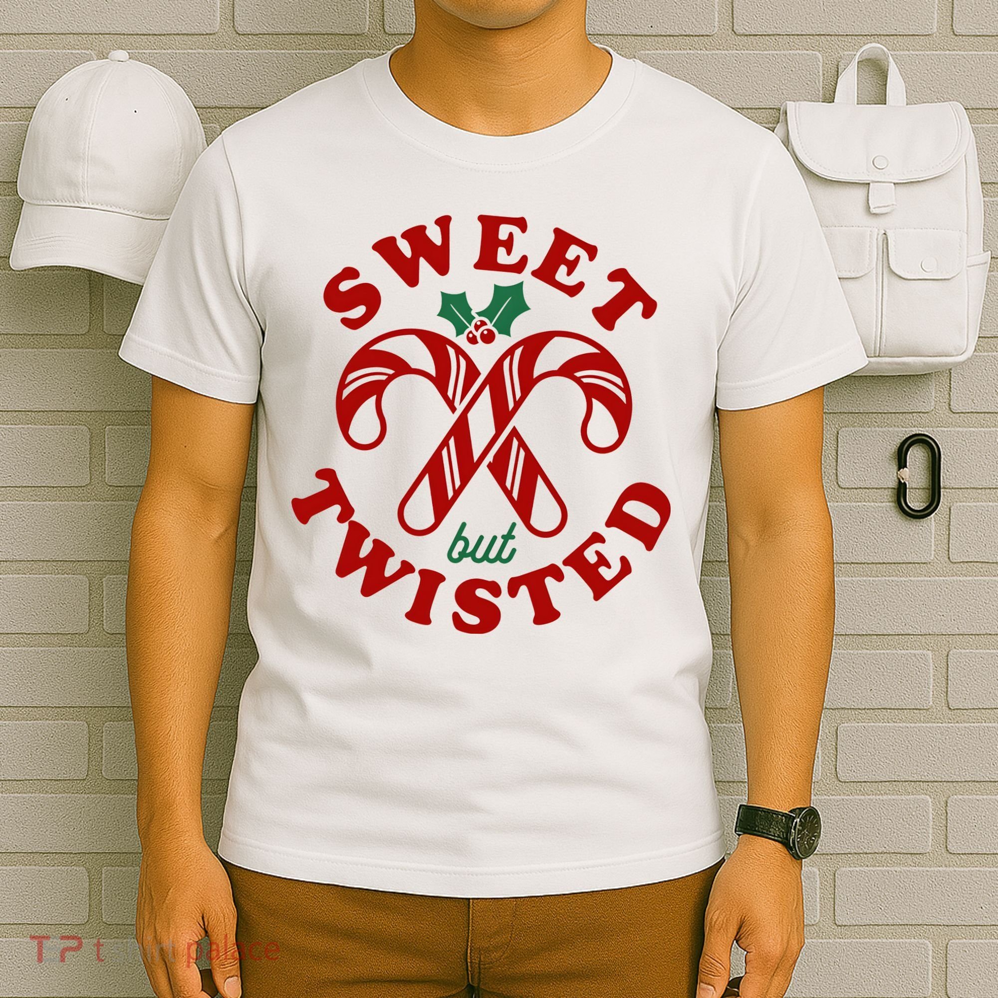 Sweet But Twisted Candy Canes Christmas Holiday T-Shirt
