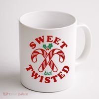 Sweet But Twisted Candy Canes Christmas Holiday Coffee Mug thumb 1