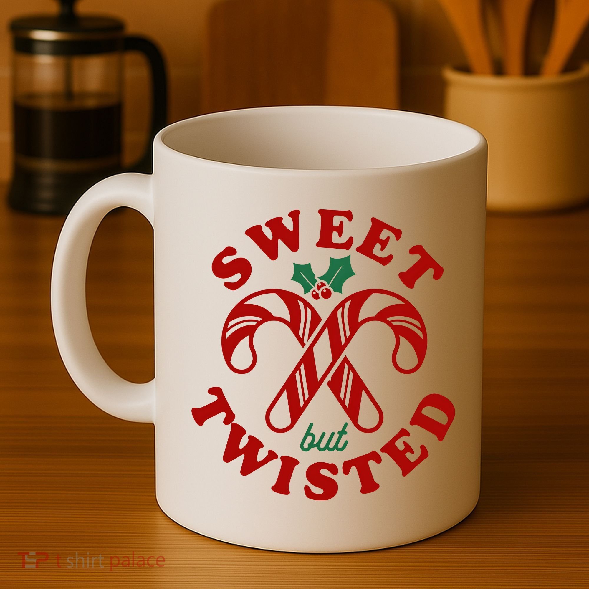 Sweet But Twisted Candy Canes Christmas Holiday Coffee Mug