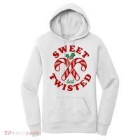 Sweet But Twisted Candy Canes Christmas Holiday Women's Hoodie thumb 0