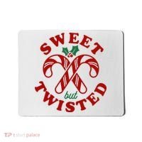 Sweet But Twisted Candy Canes Christmas Holiday Mousepad thumb 0