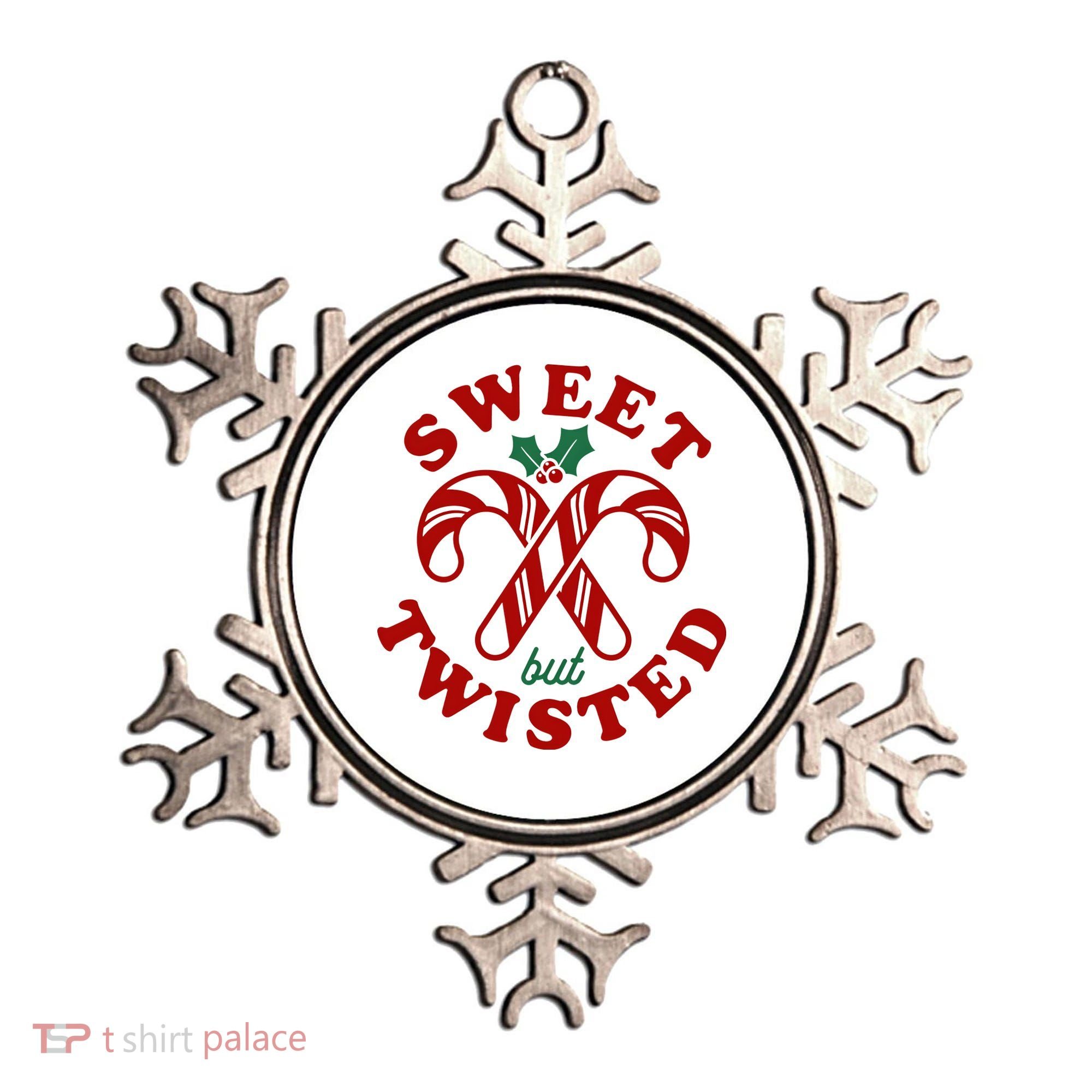Sweet But Twisted Candy Canes Christmas Holiday Ornament