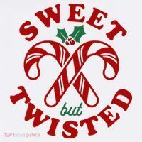 Sweet But Twisted Candy Canes Christmas Holiday Women's Tank Top thumb 5