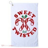 Sweet But Twisted Candy Canes Christmas Holiday Golf Towel thumb 0