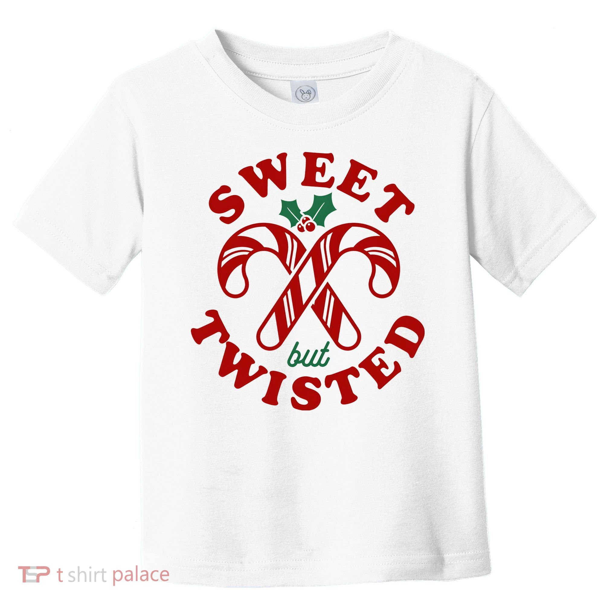 Sweet But Twisted Candy Canes Christmas Holiday Toddler T-Shirt