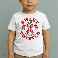 Sweet But Twisted Candy Canes Christmas Holiday Toddler T-Shirt thumb 2