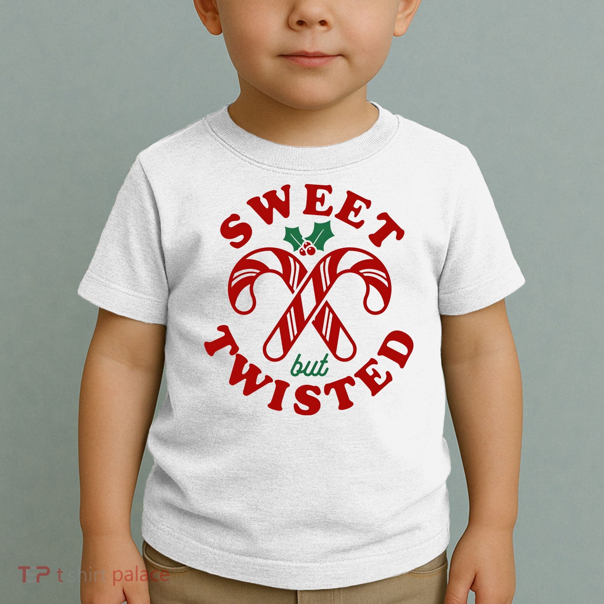 Sweet But Twisted Candy Canes Christmas Holiday Toddler T-Shirt