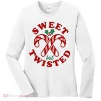Sweet But Twisted Candy Canes Christmas Holiday Women's Long Sleeve Shirt thumb 0