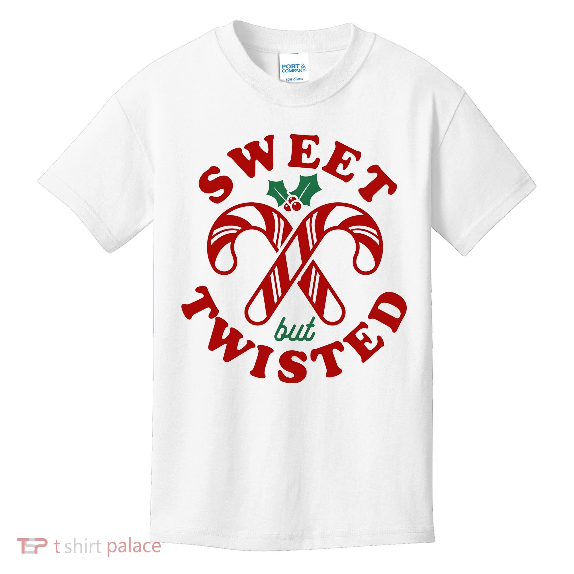 Sweet But Twisted Candy Canes Christmas Holiday Kids T-Shirt