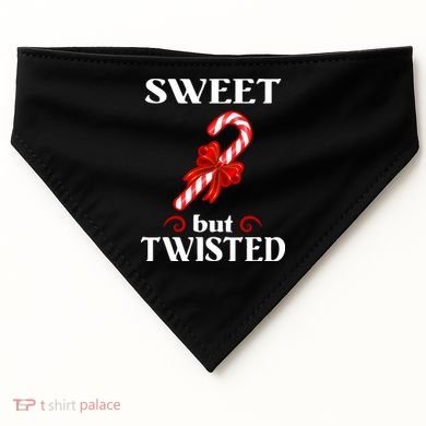 Sweet But Twisted Candy Cane USA-Made Doggie Bandana