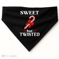 Sweet But Twisted Candy Cane USA-Made Doggie Bandana thumb 0