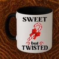 Sweet But Twisted Candy Cane Coffee Mug thumb 2
