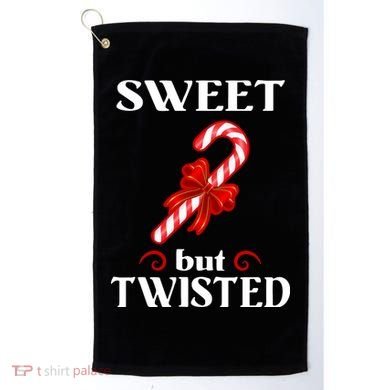 Sweet But Twisted Candy Cane Golf Towel