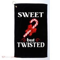 Sweet But Twisted Candy Cane Golf Towel thumb 0