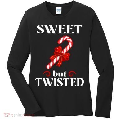 Sweet But Twisted Candy Cane Women's Long Sleeve Shirt