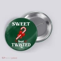Sweet But Twisted Candy Cane Button thumb 0