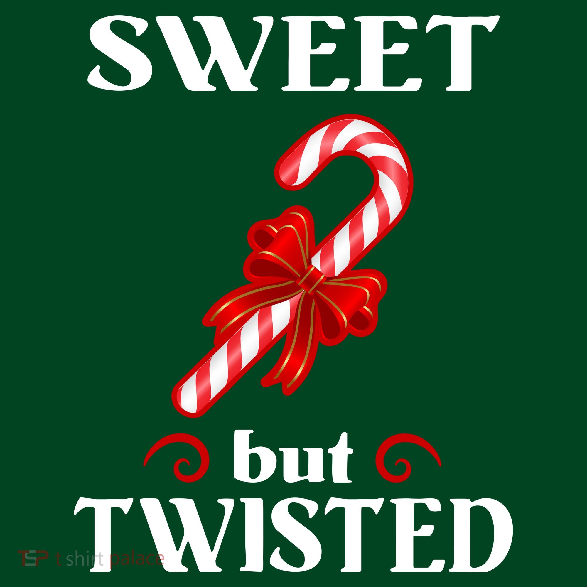 Sweet But Twisted Candy Cane Coaster