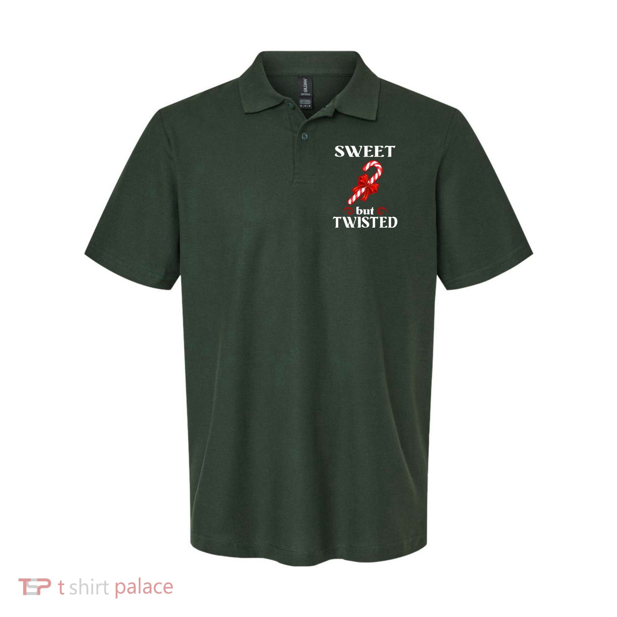 Sweet But Twisted Candy Cane Polo