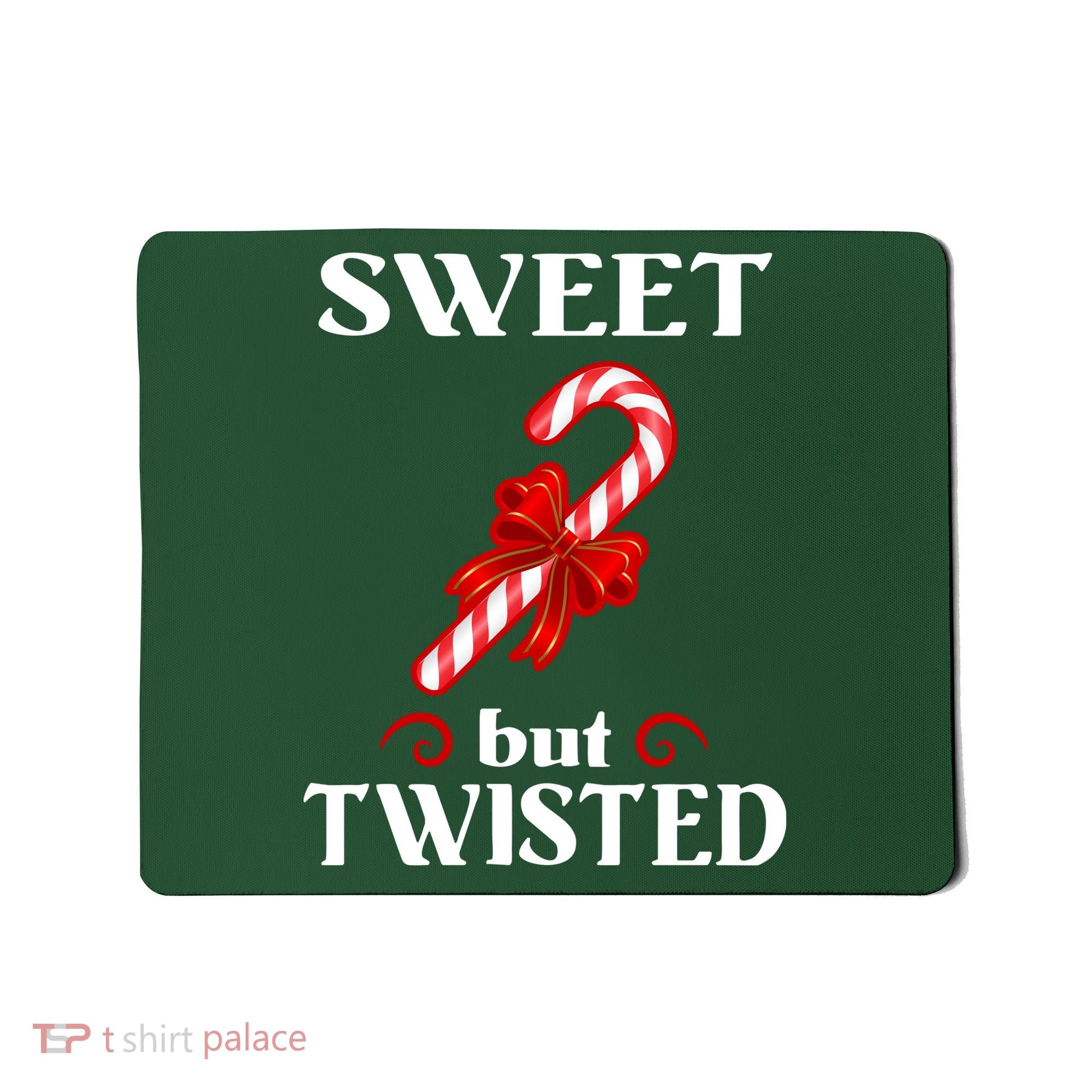 Sweet But Twisted Candy Cane Mousepad