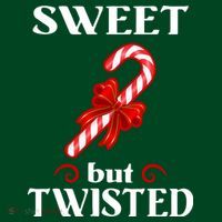 Sweet But Twisted Candy Cane Mousepad thumb 1