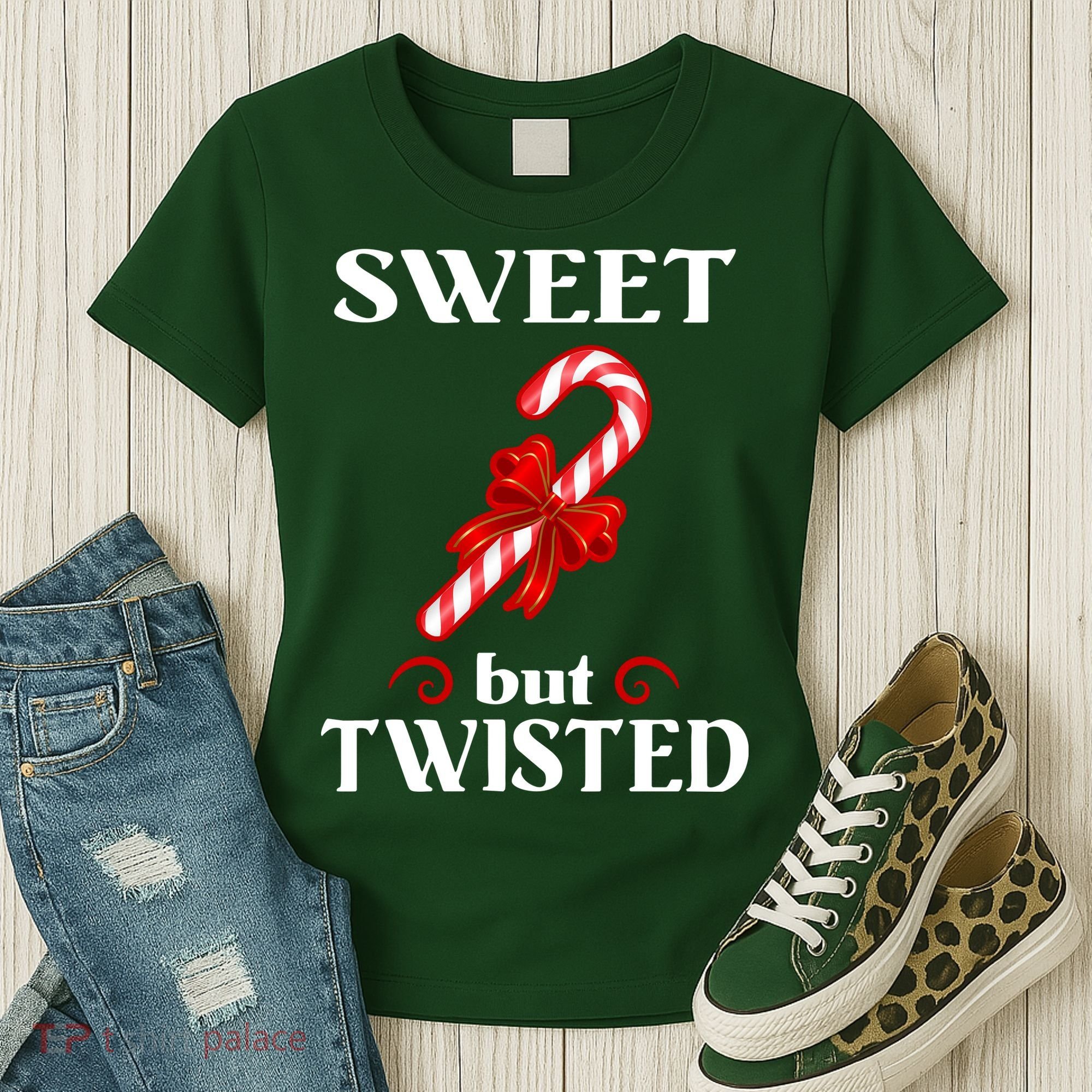 Sweet But Twisted Candy Cane Women's T-Shirt