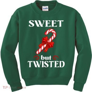 Sweet But Twisted Candy Cane Kids Sweatshirt