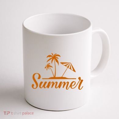 Summer Beach Tropical Vacation Coffee Mug back