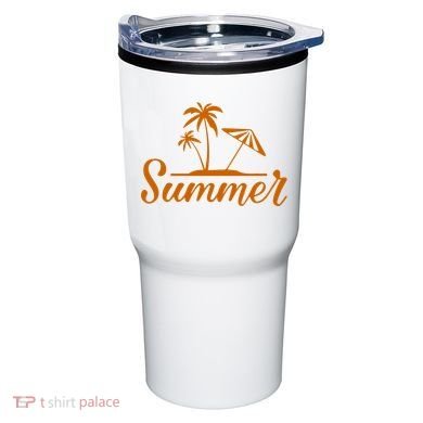 Summer Beach Tropical Vacation Tumbler