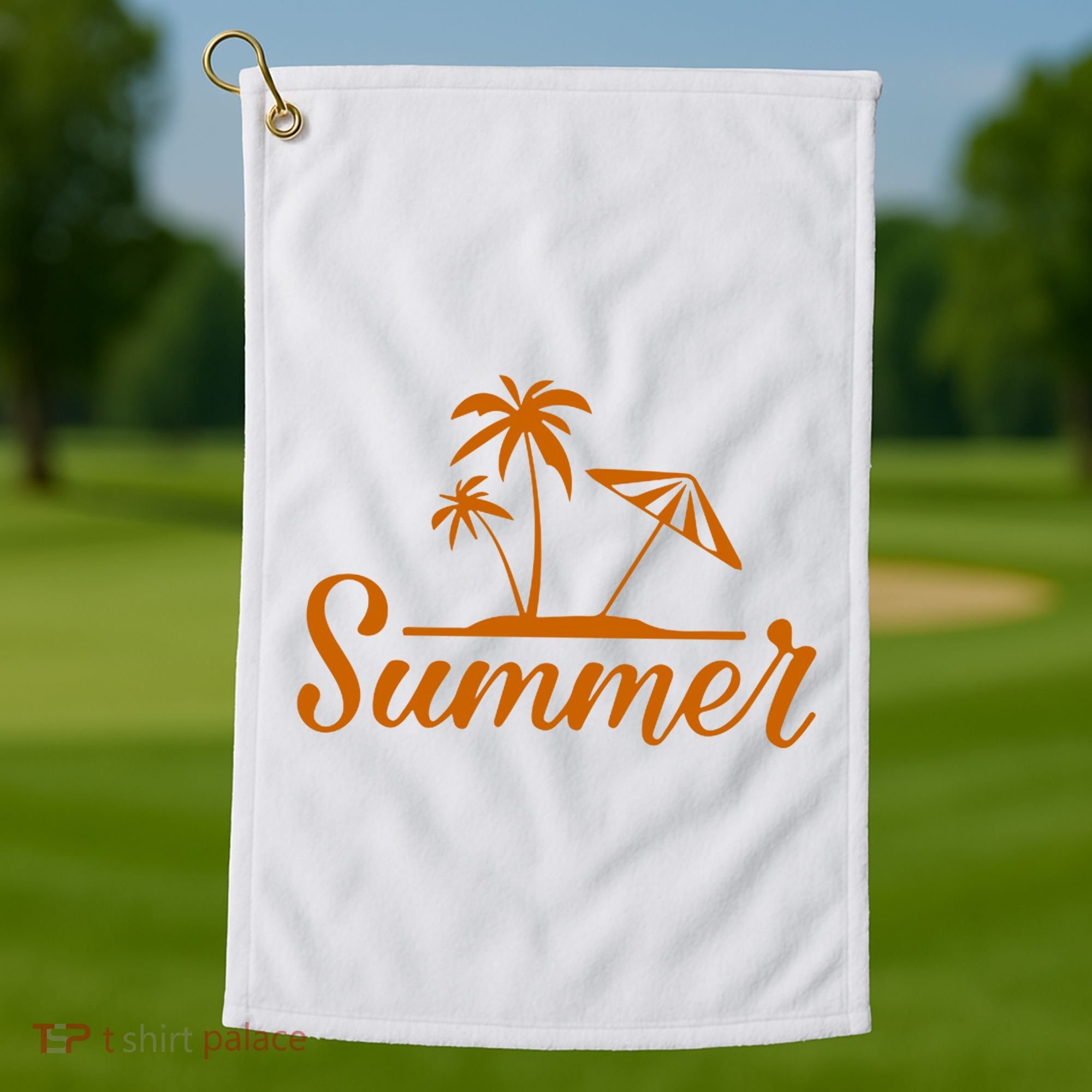 Summer Beach Tropical Vacation Golf Towel