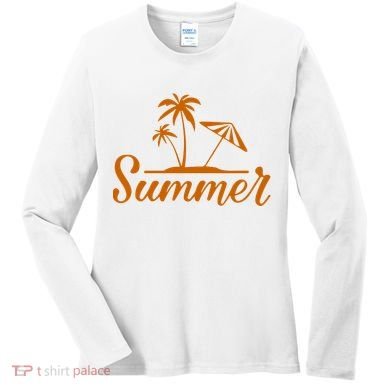Summer Beach Tropical Vacation Women's Long Sleeve Shirt