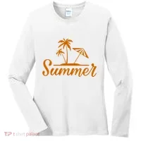 Summer Beach Tropical Vacation Women's Long Sleeve Shirt thumb 0