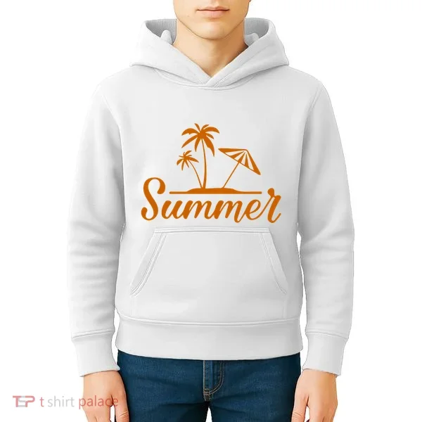 Summer Beach Tropical Vacation Kids Hoodie