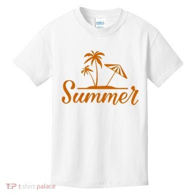Summer Beach Tropical Vacation Kids T-Shirt