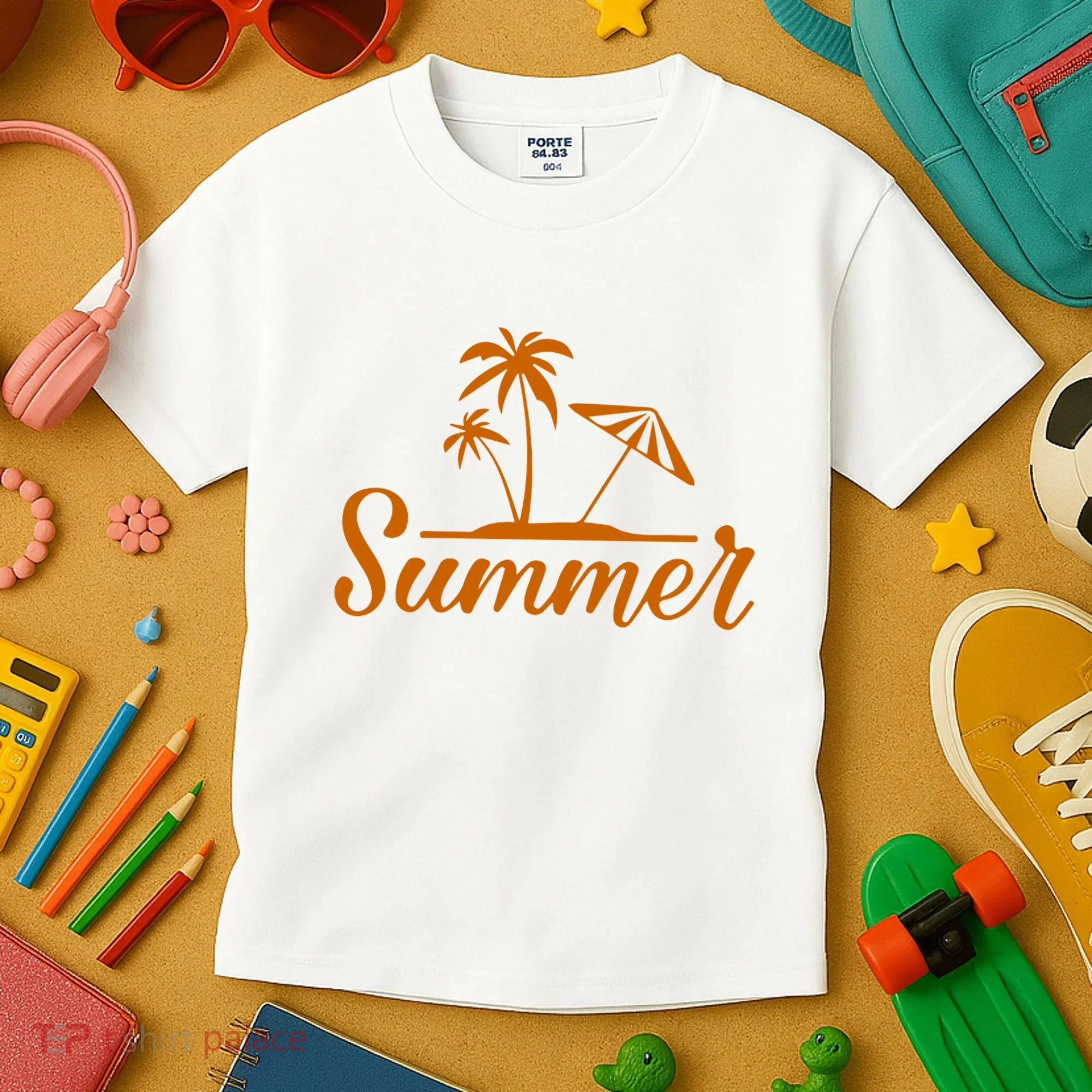 Summer Beach Tropical Vacation Kids T-Shirt
