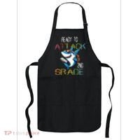 Shark Back To School 2nd Grade Ready To Attack Apron thumb 0