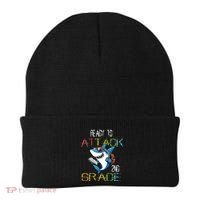 Shark Back To School 2nd Grade Ready To Attack Beanie thumb 0