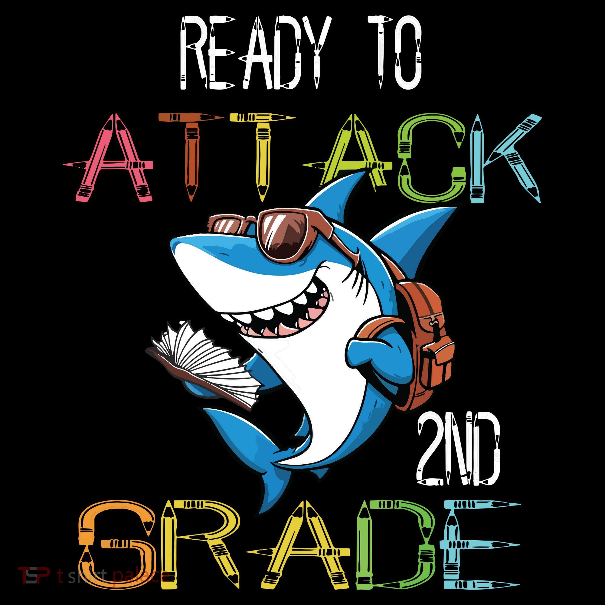 Shark Back To School 2nd Grade Ready To Attack Coaster