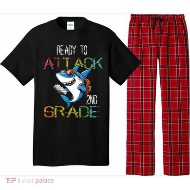 Shark Back To School 2nd Grade Ready To Attack Pajama Set