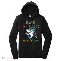 Shark Back To School 2nd Grade Ready To Attack Women's Hoodie thumb 0