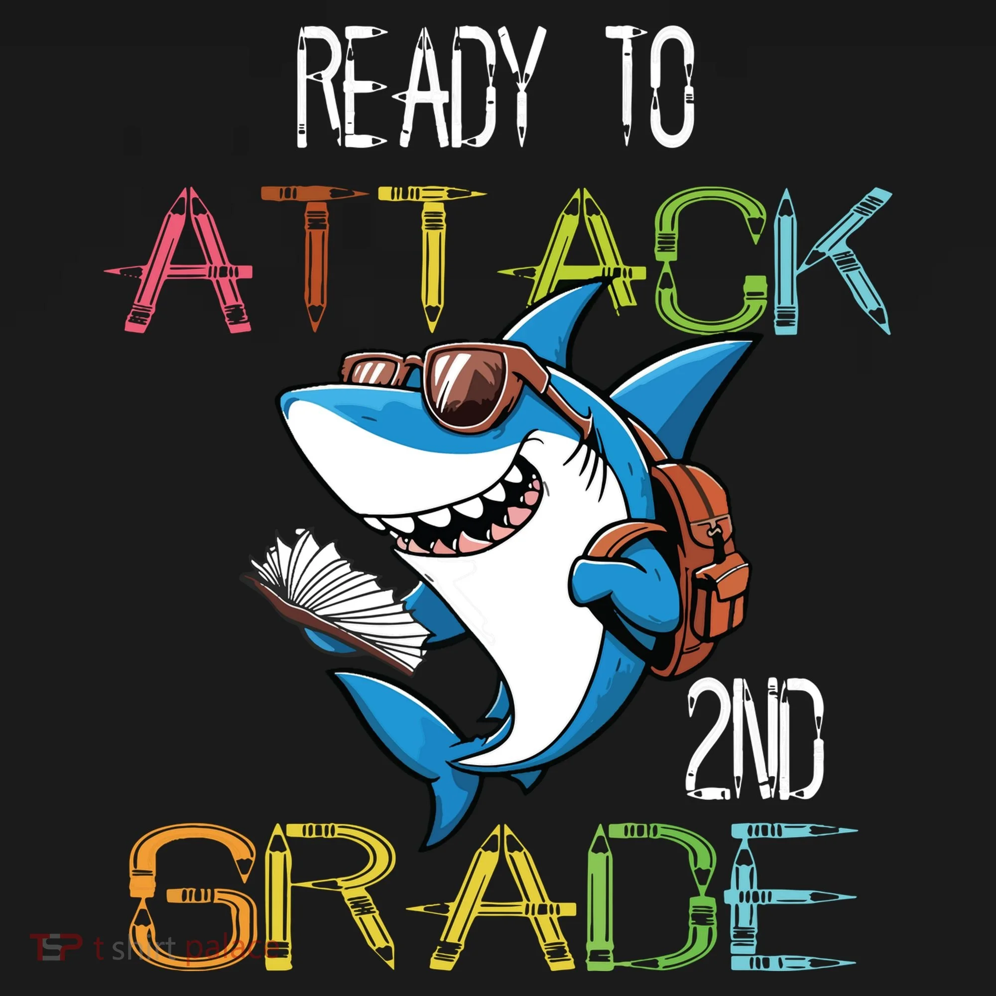 Shark Back To School 2nd Grade Ready To Attack Women's Hoodie