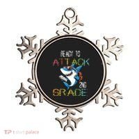 Shark Back To School 2nd Grade Ready To Attack Ornament thumb 0