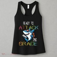 Shark Back To School 2nd Grade Ready To Attack Women's Tank Top thumb 3