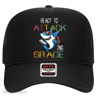 Shark Back To School 2nd Grade Ready To Attack Hat