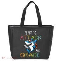 Shark Back To School 2nd Grade Ready To Attack Tote Bag thumb 0